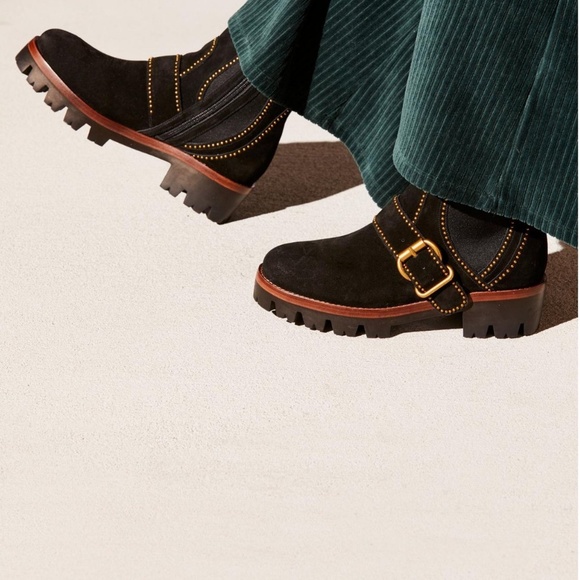 Free People/Jeffrey Campbell  Chunky Heel boots size 7.5 - Picture 4 of 8